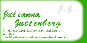 julianna guttenberg business card